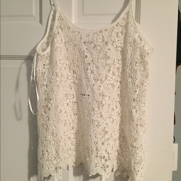 Tops - White lace shirt